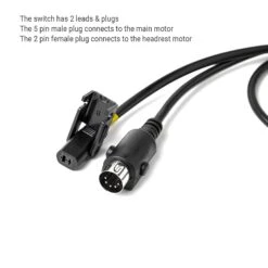 KDH127-052 5 Button Switch For Power Recliner Or Lift Chair With USB Charging Port -Life easy supply 0081