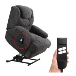 Universal 4 Buttons 5 Pin Remote Controller For Lift Chair Sofa Power Recliner